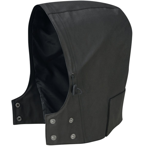Image of Knox Mens Detachable Wax Hood - Black