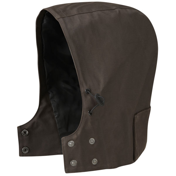 Image of Knox Mens Detachable Wax Hood - Brown