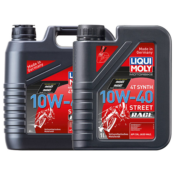 Image of Liqui Moly 4T Fully-Synthetic Street Oil 10W-40