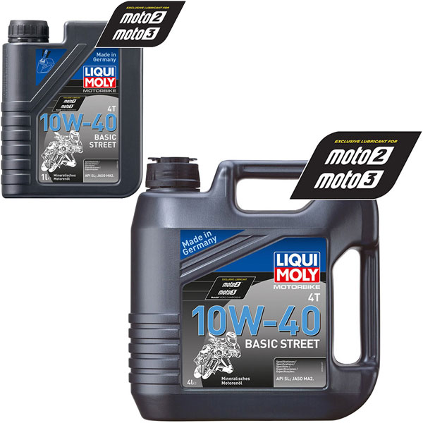 Liqui Moly 4T Basic Street Mineral Oil 10W40 4 Stroke Motorcycle