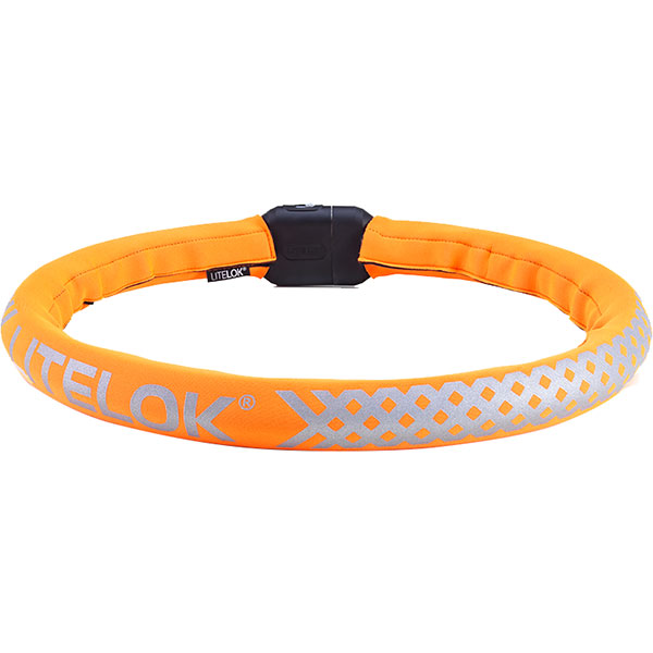 Litelok Core Moto 125cm Lock Blaze Orange FREE UK DELIVERY