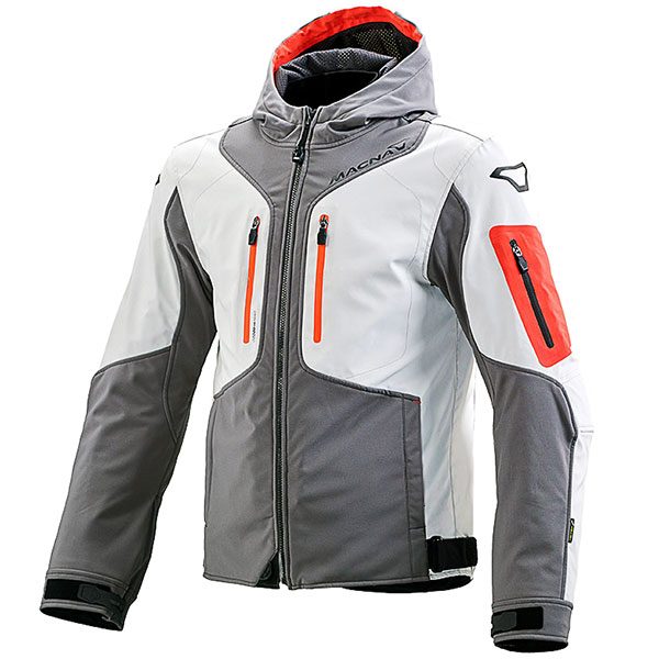 Image of Macna Aytee Textile Jacket - Light Grey / Orange