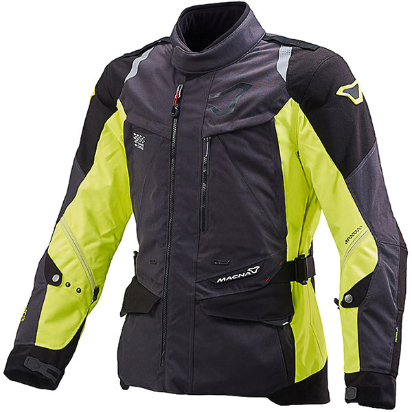 Image of Macna Equator Textile Jacket - Black / Neon Yellow