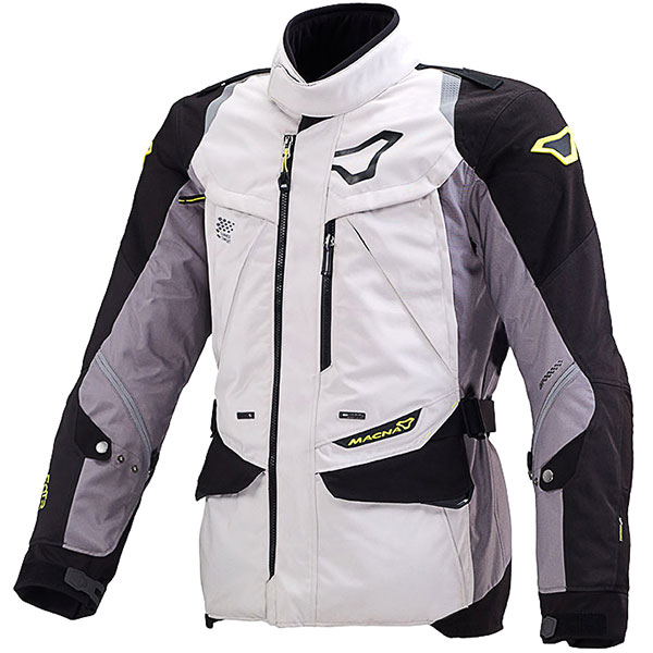 Image of Macna Equator Textile Jacket - Light Grey / Black