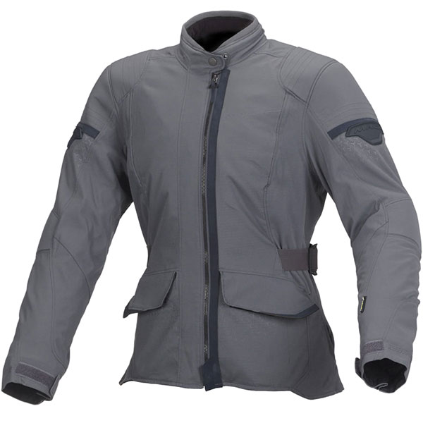 Image of Macna Ladies Shine Textile Jacket - Dark Grey