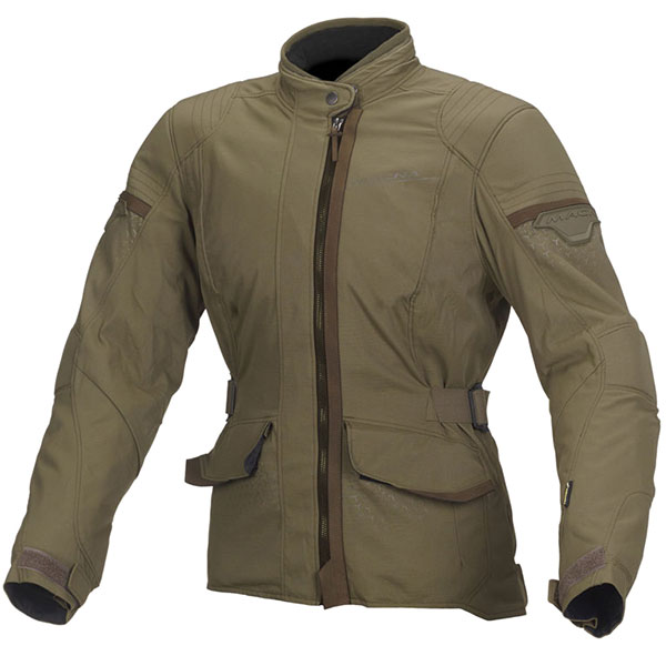Image of Macna Ladies Shine Textile Jacket - Green