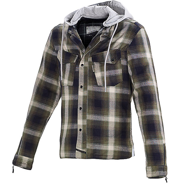 Image of Macna Westcoast Forest Textile Jacket - Green / Black / Creme