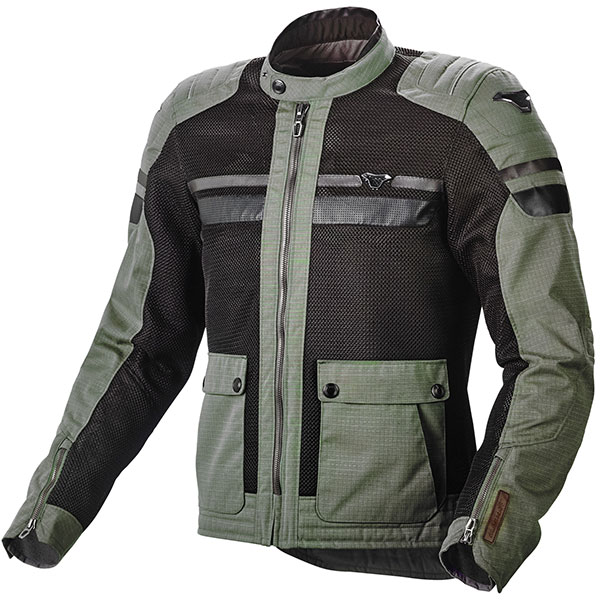 Image of Macna Fluent Textile Jacket - Green / Black