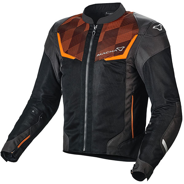 Macna Orcano Textile Jacket - Orange / Black - FREE UK DELIVERY