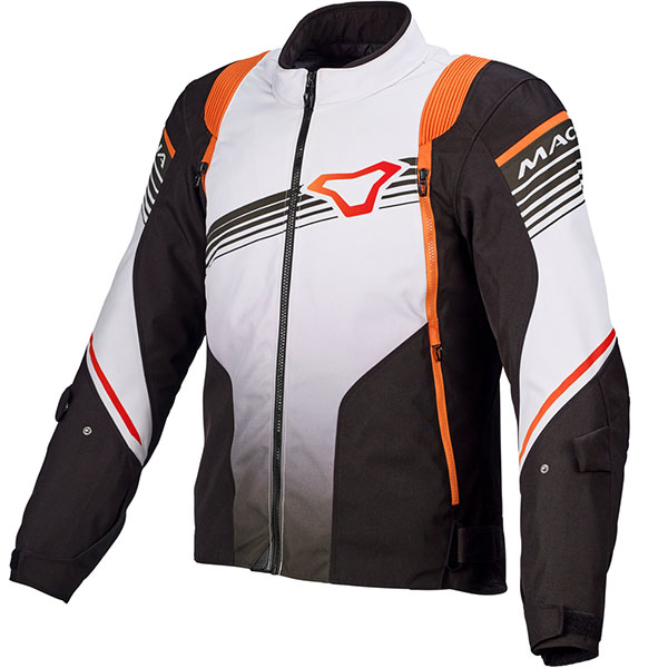 Image of Macna Charger Textile Jacket - Black / White / Orange