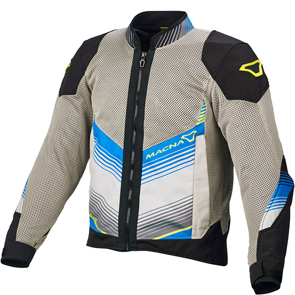 Image of Macna Rewind Textile Jacket - Light Grey / Black / Blue