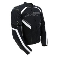 RST Sabre Airbag CE Textile Jacket - Black / White