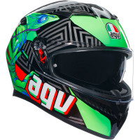 AGV K3 - Kamaleon Black / Red / Green