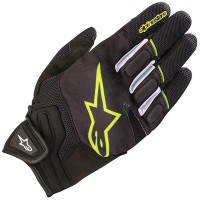 Alpinestars Atom Mixed Gloves - Black / Fluo Yellow