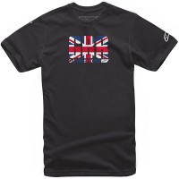 Alpinestars Circuits Tee T-Shirt - Black / Great Britain