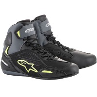 Alpinestars Faster-3 Drystar Shoes - Black / Grey / Fluo Yellow