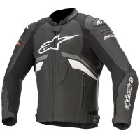 Alpinestars GP Plus R V3 Leather Jacket - Black / Dark Grey / White