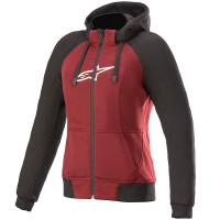 Alpinestars Stella Chrome Sport Hoodie - Jasper Red / Black / White