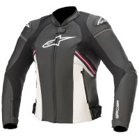 Alpinestars Stella GP Plus R V3 Leather Jacket - Black / White / Fuchsia