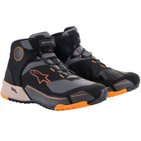 Alpinestars CR-X Drystar Riding Shoes - Black / Light Brown / Orange