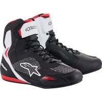 Alpinestars Faster-3 Rideknit Shoes - Black / White / Red