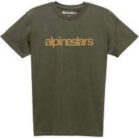 Alpinestars Heritage Word Premium T-Shirt - Military / Gold