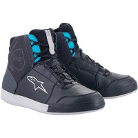 Alpinestars Stella Chrome Waterproof Shoes - Black / Asphalt / Turquoise