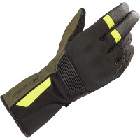 Alpinestars Denali Aerogel Drystar Gloves - Black / Forest / Yellow Fluo