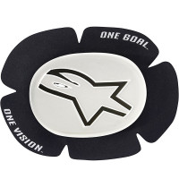 Alpinestars GP Sport Evo Knee Sliders - White / Black
