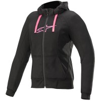 Alpinestars Stella Chrome Sport Hoodie - Black / Fuchsia