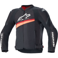 Alpinestars T-GP Plus R V4 Airflow Textile Jacket - Black / Fluo Red