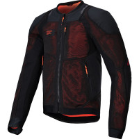 Alpinestars Troop-Air Pro Textile Jacket - Black / Fluo Red