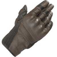 Alpinestars Mustang V2 Leather Gloves - Tobacco Brown / Black