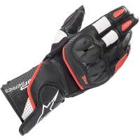 Alpinestars SP-2 V3 Leather Gloves - Black / White / Bright Red