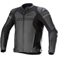 Alpinestars GP Force Airflow Leather Jacket - Black / Black