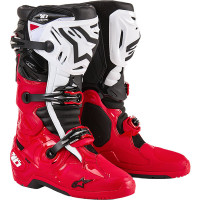 Alpinestars Tech 10 Enduro Boots - Bright Red / Black / White