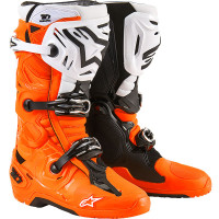 Alpinestars Tech 10 Enduro Boots - Orange Fluo / Black / White