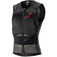 Alpinestars Nucleon Flex Pro Protection Vest - Transparent Smoke / Red / Black