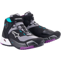 Alpinestars Stella CR-X Drystar Riding Shoes - Black / Grey / Plum / Teal