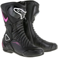 Alpinestars Stella SMX-6 V2 Boots - Black / Fuchsia / White