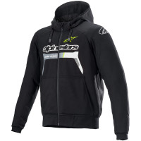 Alpinestars Chrome Ignition Hoodie - Black / Yellow Fluo