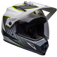 Bell MX-9 Adventure Mips - Dalton Gloss White / Hi-Viz Yellow