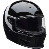 Bell Eliminator - Menace Gloss Black / White
