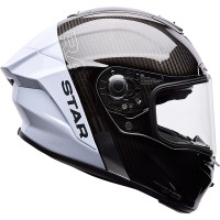 Bell Race Star DLX Flex - Strike Silver / White