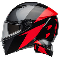 Bell Lithium - Shear Metallic Grey / Red
