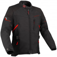 Bering Cobalt Textile Jacket - Black / Red