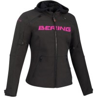 Bering Ladies Drift Textile Jacket - Black / Pink