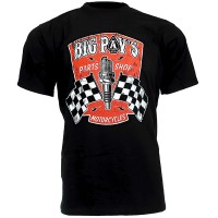 Big Pav's Parts Shop T-Shirt - Black