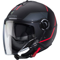 Caberg Riviera V4X - Geo Matt Black / Red / Anthracite