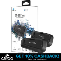 Cardo Spirit HD Bluetooth Intercom - Duo